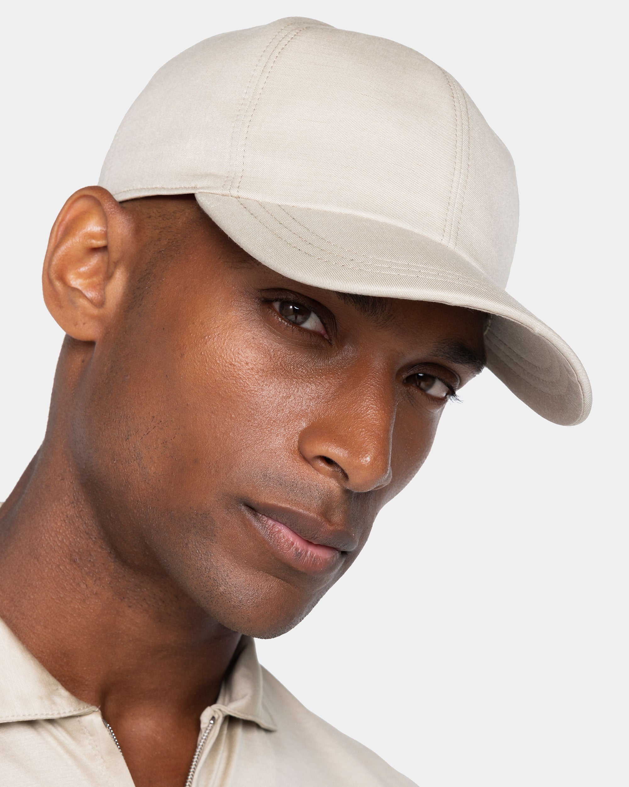 Cappellino da Baseball tinta unita Sabbia Lino Seta | Filatori
