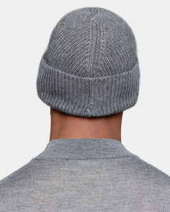 Grey Beanie in Cashmere Silk | Filatori