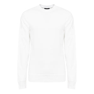 White Crewneck sweatshirt in double jersey Compact Cotton | Filatori