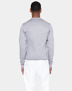 Grey Crewneck sweatshirt in double jersey Compact Cotton | Filatori