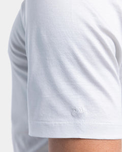 T shirt manica corta tinta unita Grigio perla 100% Cotone egiziano | Filatori