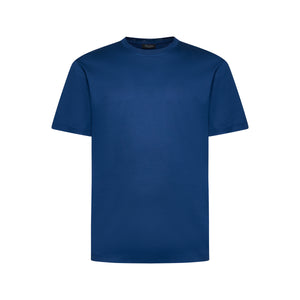 T shirt manica corta tinta unita Blu Marino 100% Cotone Supima Ultra-fine | Filatori