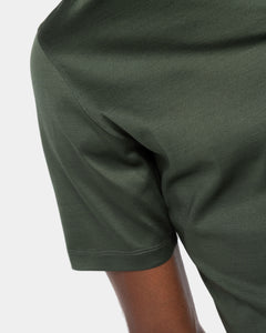 Military Green Short Sleeve Buttonless Polo 100% Egyptian Cotton | Filatori