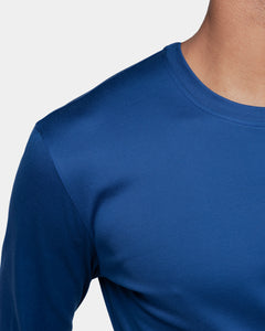 Blue Marine Long Sleeve T-Shirt 100% Ultra-fine Supima Cotton | Filatori 