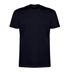 T shirt manica corta tinta unita Nero 100% Cotone Supima Ultra-fine | Filatori